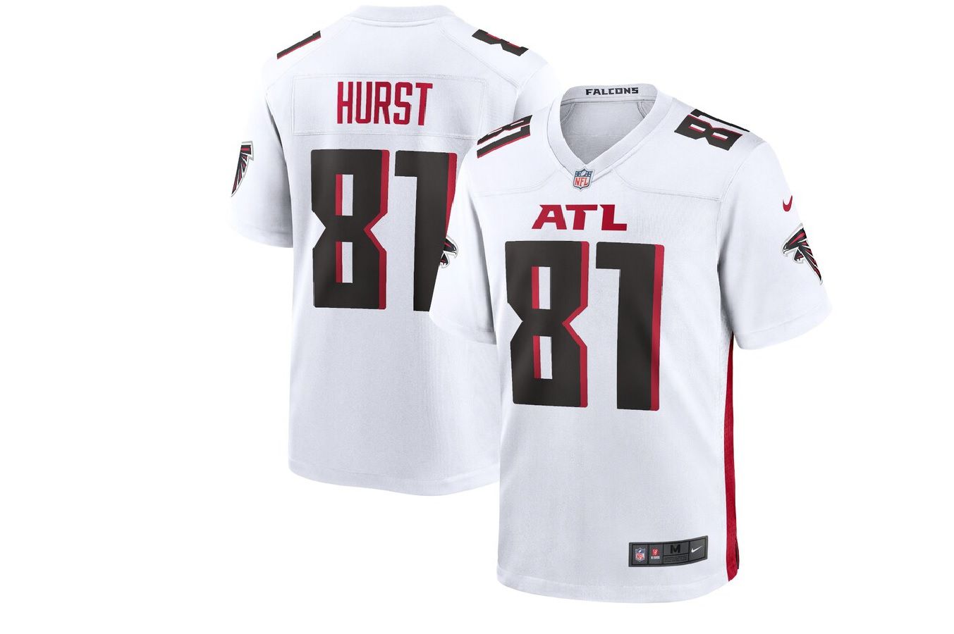 Men Atlanta Falcons #81 Hayden Hurst Nike White Game NFL Jersey->atlanta falcons->NFL Jersey